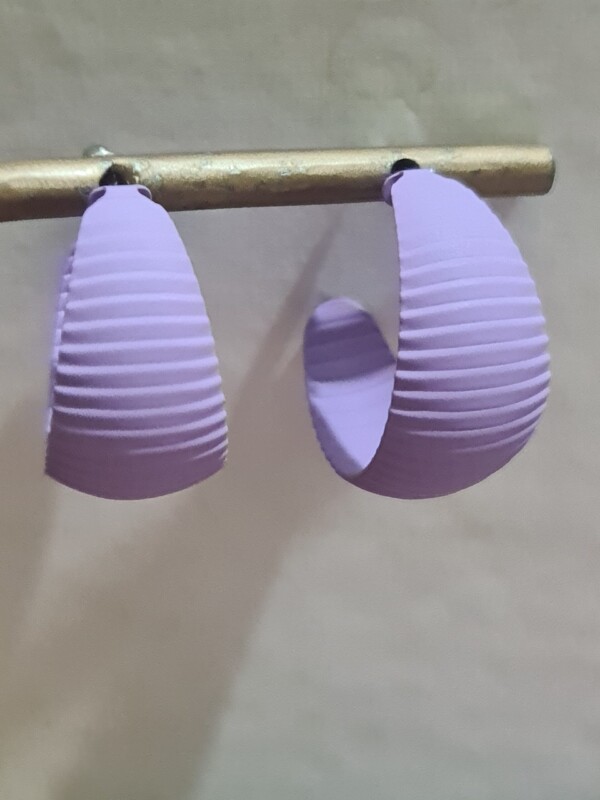 Laiba Earrings Purple - Image 2