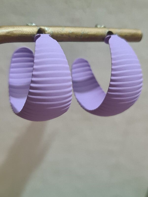 Laiba Earrings Purple - Image 3