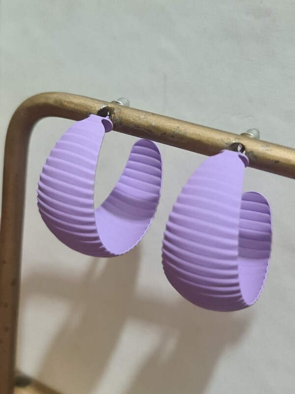 Laiba Earrings Purple - Image 4