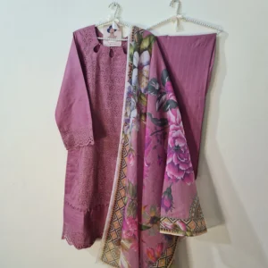Embroidered-3 Pc Cotton Suit