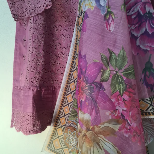 Embroidered-3 Pc Cotton Suit - Image 5