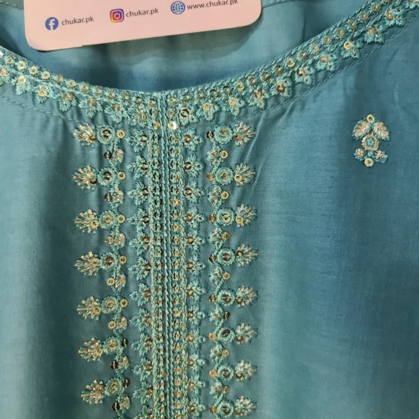 Embroidered - 3 Pc Lawn Cotton Suit - Image 3