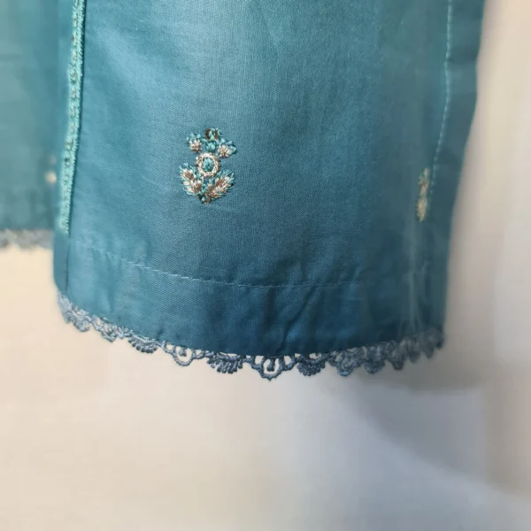 Embroidered - 3 Pc Lawn Cotton Suit - Image 7