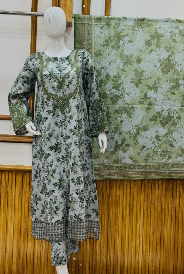 Embroidered 3 Piece Suit