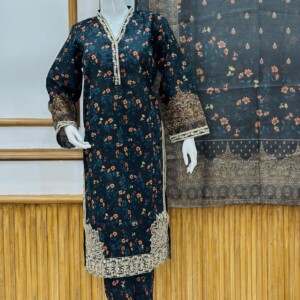 Embroidered 3 Piece Suit