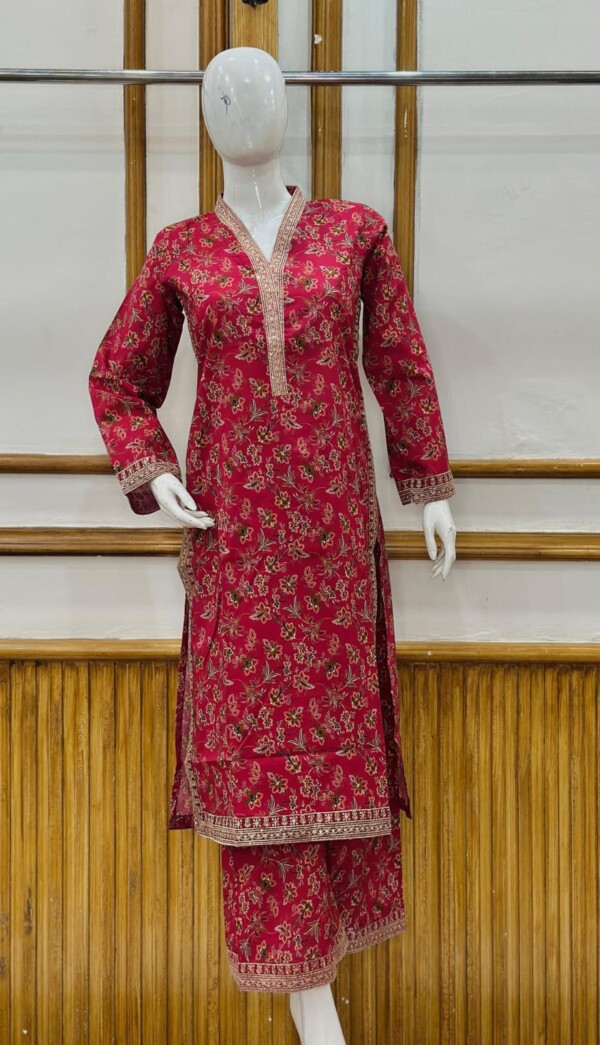 Embroidered 3 Piece Suit